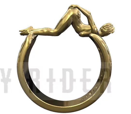 Woman in an extremely seductive pose ring - Image 5