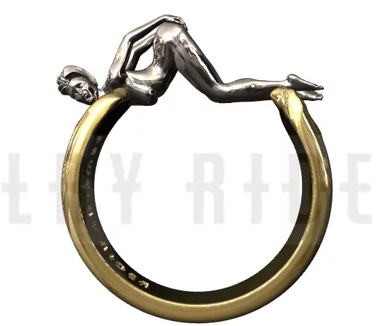 Woman in an extremely seductive pose ring - Image 12