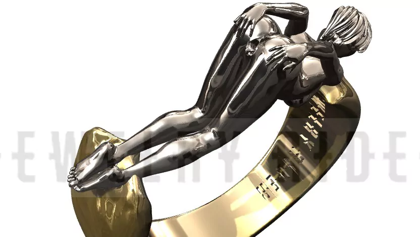 Woman in an extremely seductive pose ring - Image 13