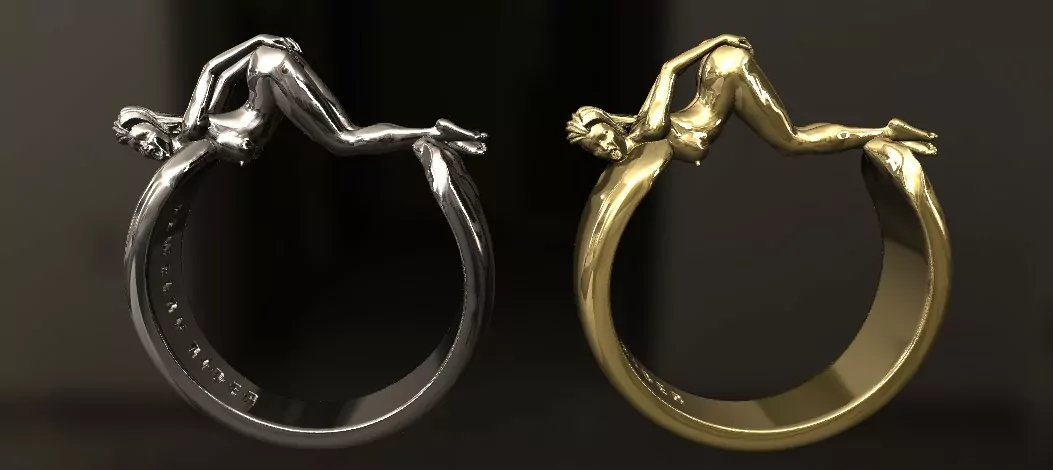 Woman in an extremely seductive pose ring - Image 14