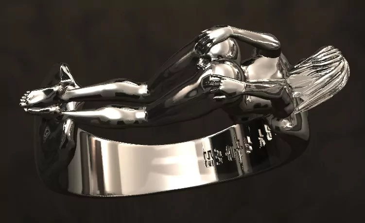 Woman in an extremely seductive pose ring - Image 16