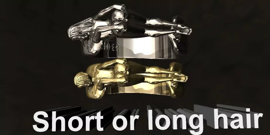 Woman in an extremely seductive pose ring - Image 2