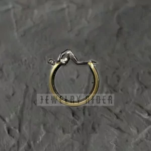 Woman in an extremely seductive pose ring