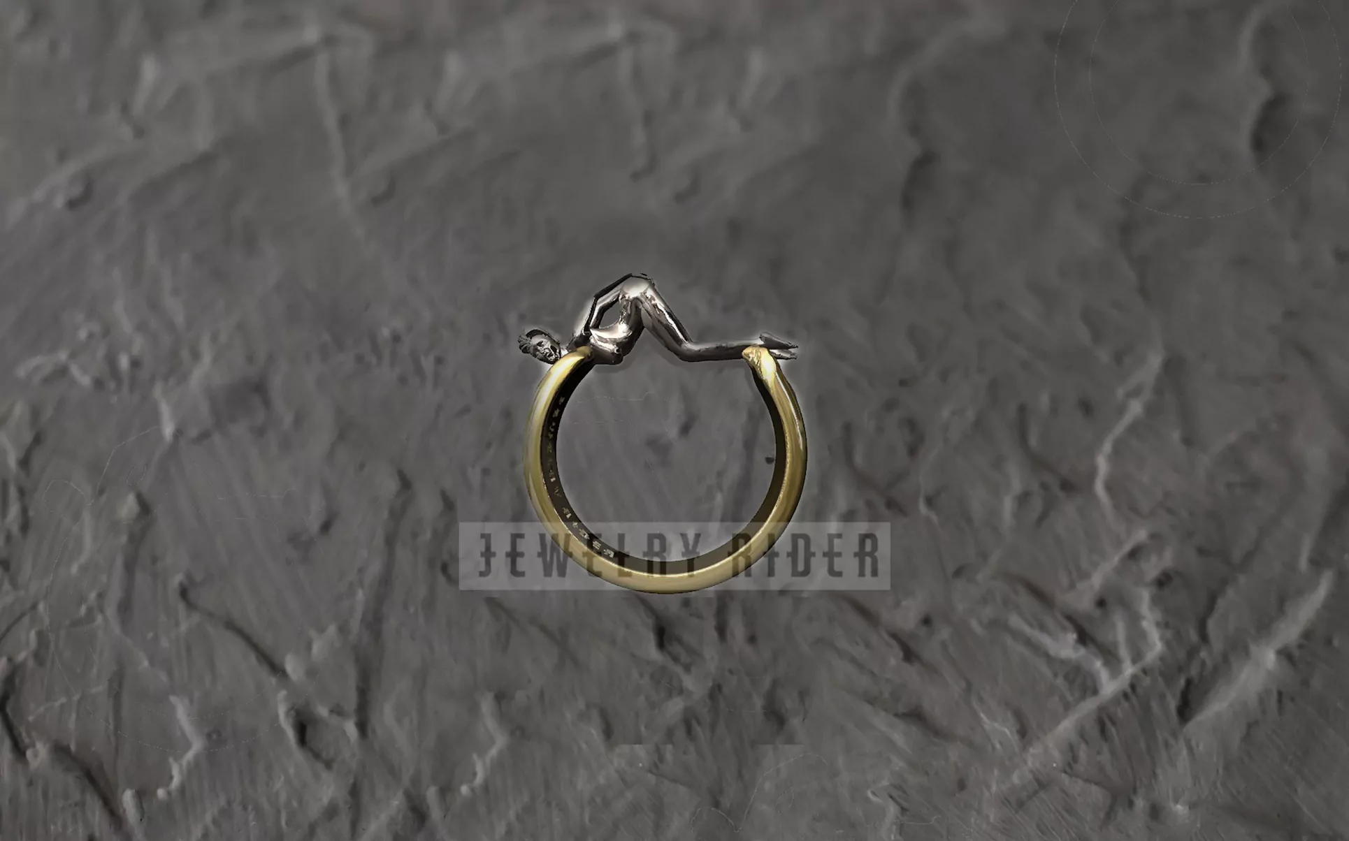 Woman in an extremely seductive pose ring