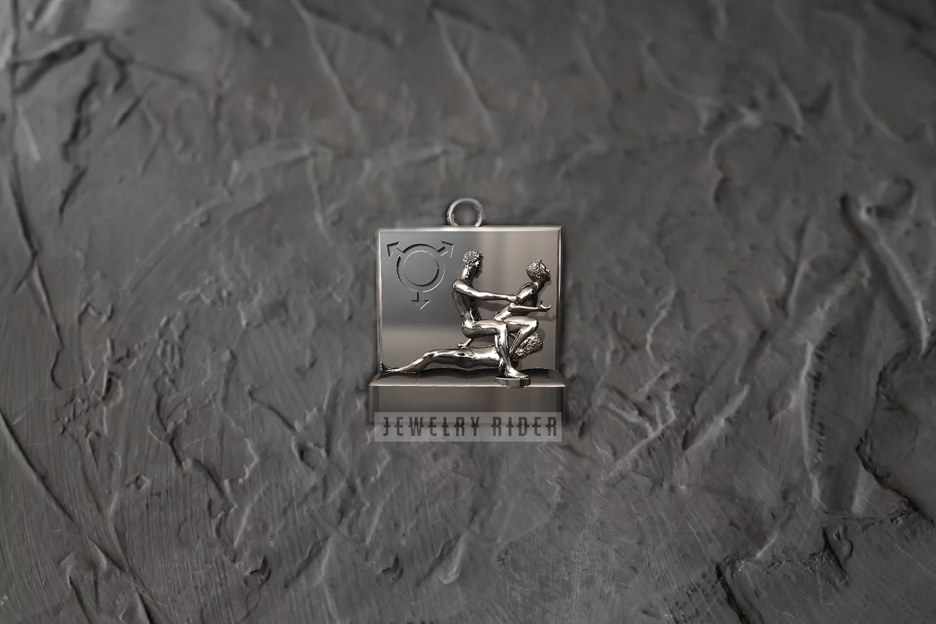 Men in an extremely seductive orgy pose