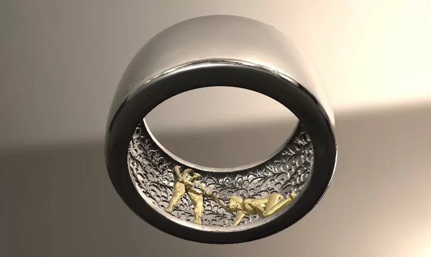 The secret dominant peg me Mistress pet statement ring - Image 8