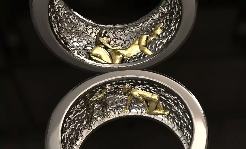 The secret dominant peg me Mistress pet statement ring - Image 9