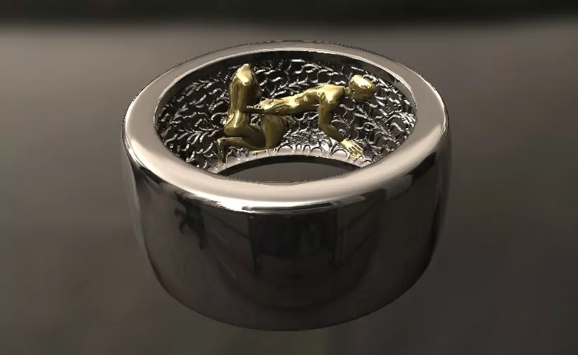 The secret dominant peg me Mistress pet statement ring - Image 10