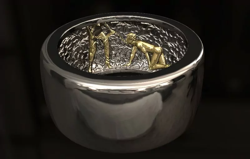 The secret dominant peg me Mistress pet statement ring - Image 11