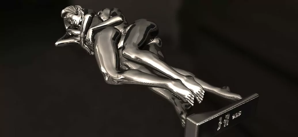 Lesbian passionate hug pendant, LGBT pendant - Image 11