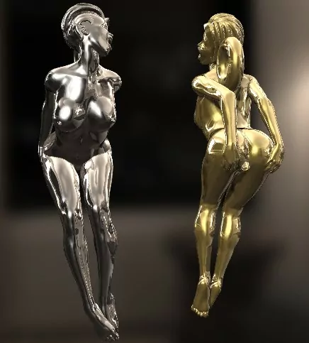 Woman in an extremely seductive pose pendant - Image 3