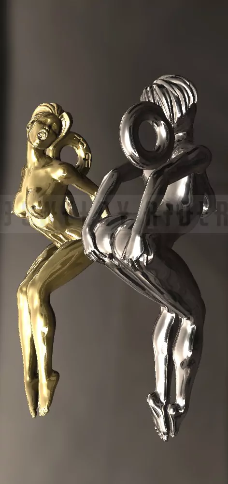 Woman in an extremely seductive pose pendant - Image 4