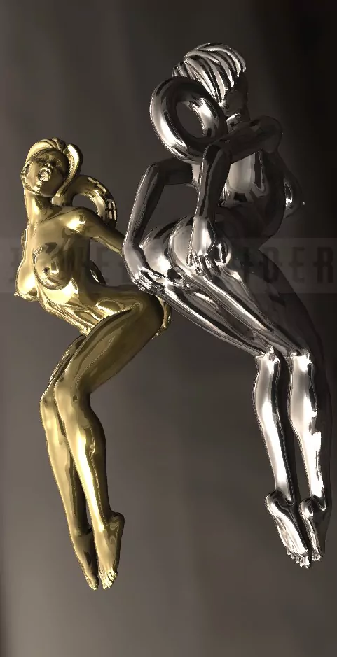 Woman in an extremely seductive pose pendant - Image 5