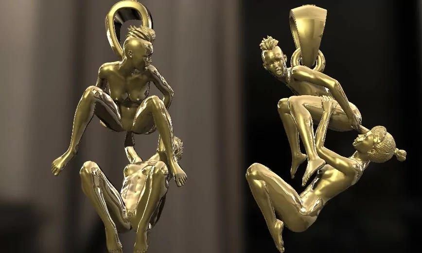 Lesbian fisting Pose pendant - Image 4