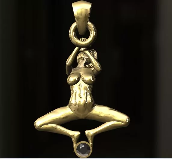Woman in an seductive sexy pose pendant - Image 2