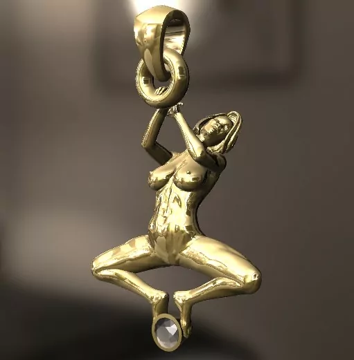 Woman in an seductive sexy pose pendant - Image 3