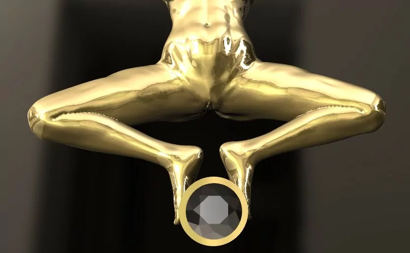 Woman in an seductive sexy pose pendant - Image 4
