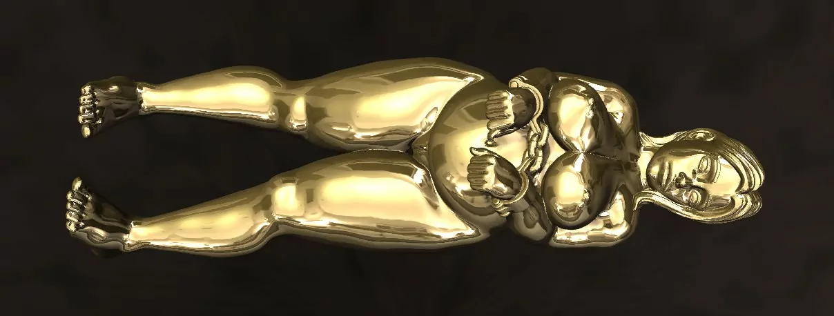 Curvy nude Woman in BDSM pose erotic jewelry JewelryRider Curvy nude Woman in BDSM pose - Image 6