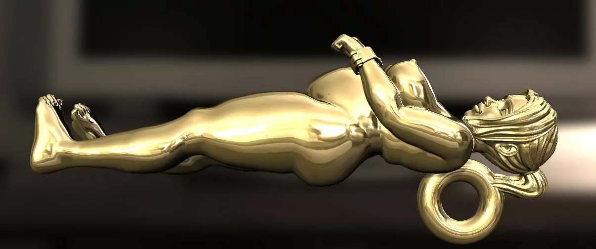 Curvy nude Woman in BDSM pose erotic jewelry JewelryRider Curvy nude Woman in BDSM pose - Image 7