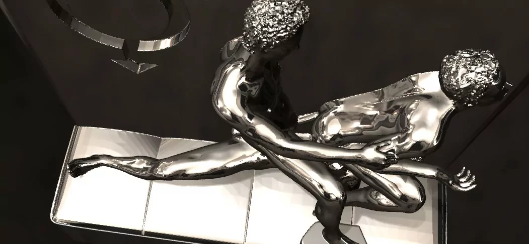 Men in an extremely seductive orgy pose - Image 3