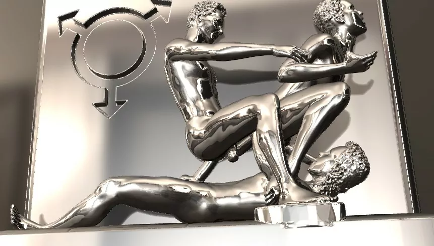 Men in an extremely seductive orgy pose - Image 4