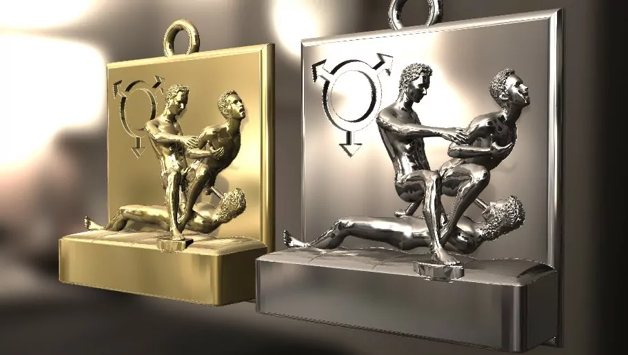 Men in an extremely seductive orgy pose - Image 8