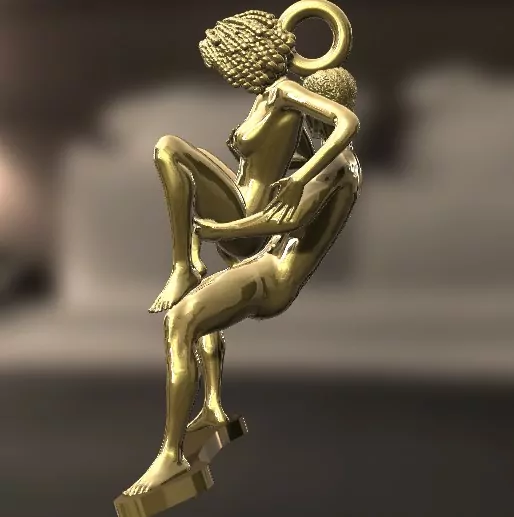 Afro Woman in a reverse cowgirl sexy pose - Image 3