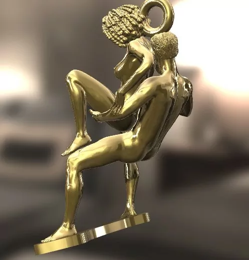 Afro Woman in a reverse cowgirl sexy pose - Image 4