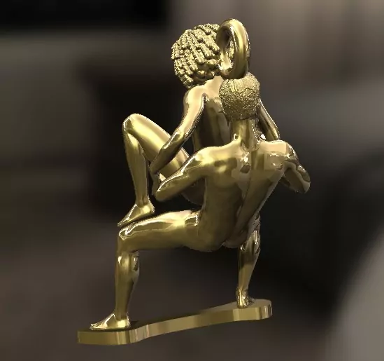Afro Woman in a reverse cowgirl sexy pose - Image 5