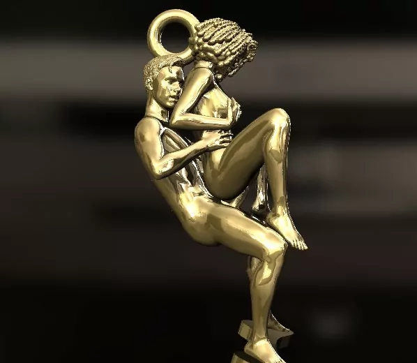 Afro Woman in a reverse cowgirl sexy pose - Image 6