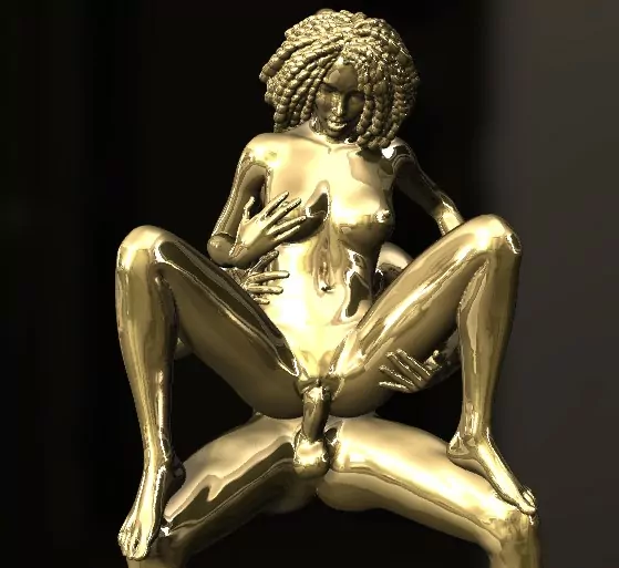 Afro Woman in a reverse cowgirl sexy pose - Image 7