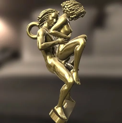 Afro Woman in a reverse cowgirl sexy pose - Image 9