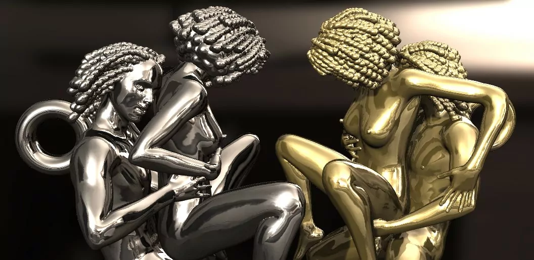 Afro Woman in a reverse cowgirl sexy pose - Image 16