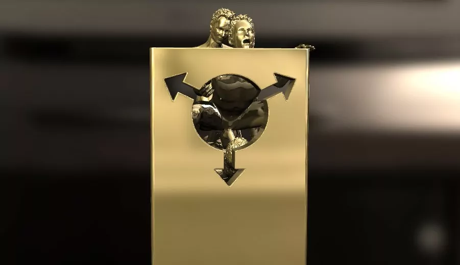 An erotic sculpture of three men in an intimate and explicit pose erotic jewelry JewelryRider An erotic sculpture of three men in an intimate and explicit pose - Image 10