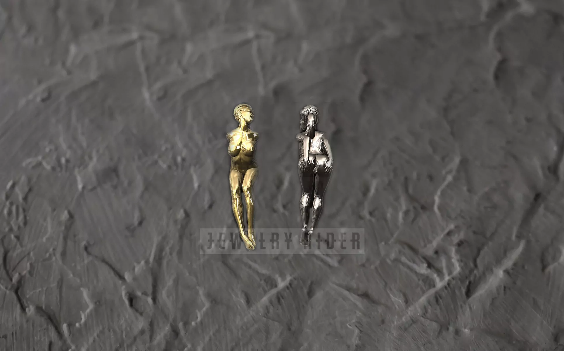 Woman in an extremely seductive pose pendant
