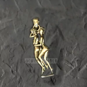 Lesbian passionate hug pendant, LGBT pendant