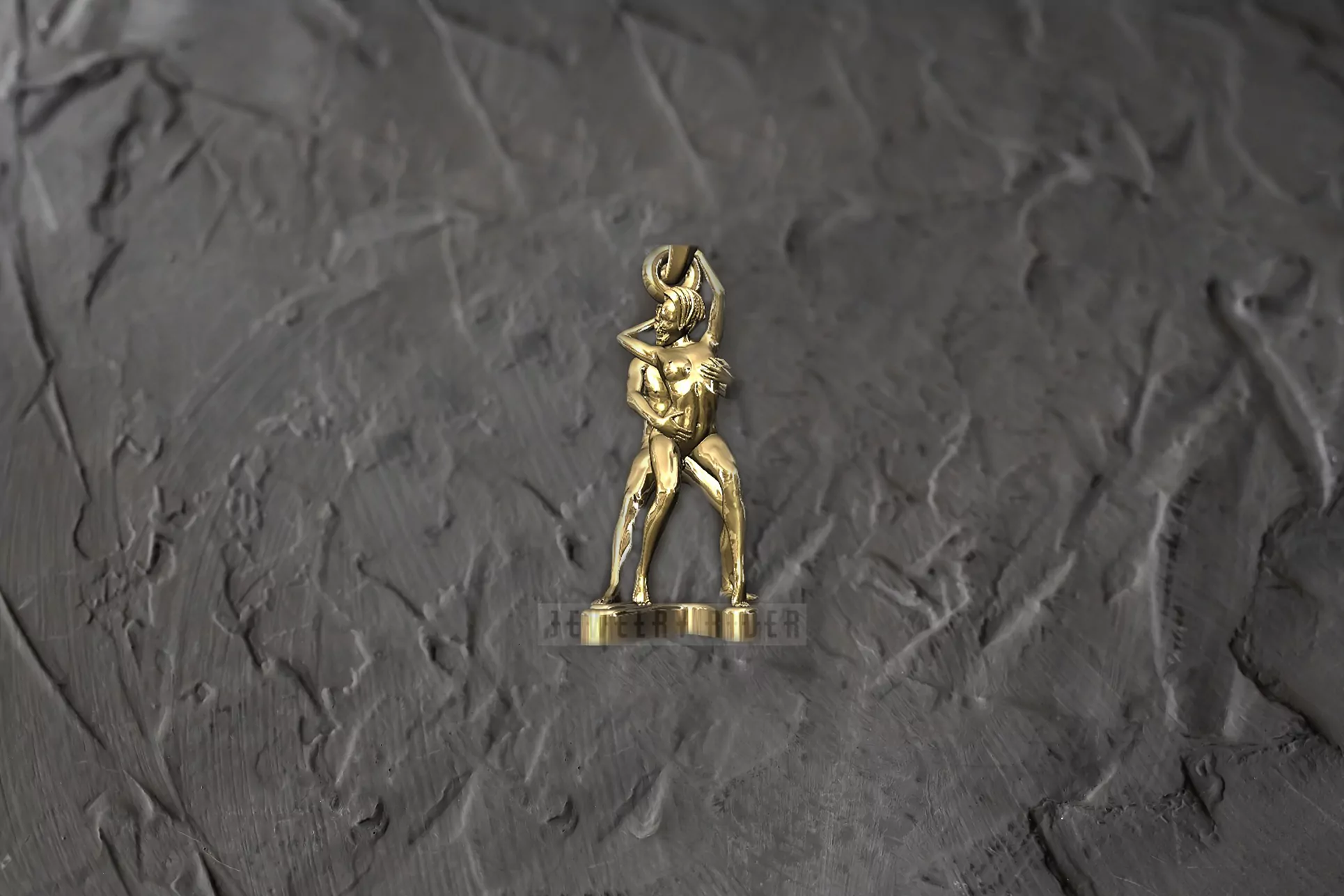 Passionate couple in an suggestive pose