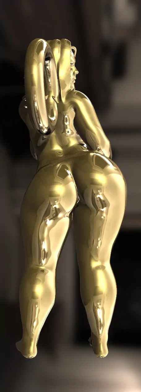 Curvy hot BBW nude woman pendant - Image 4