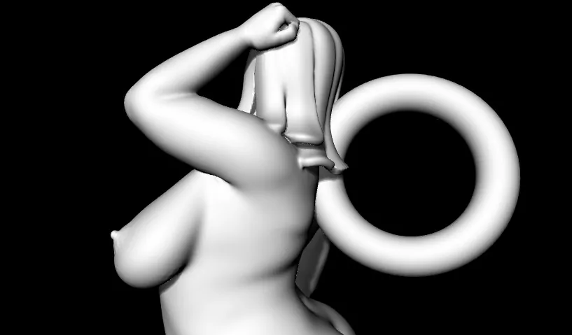 Curvy hot BBW nude woman pendant - Image 7