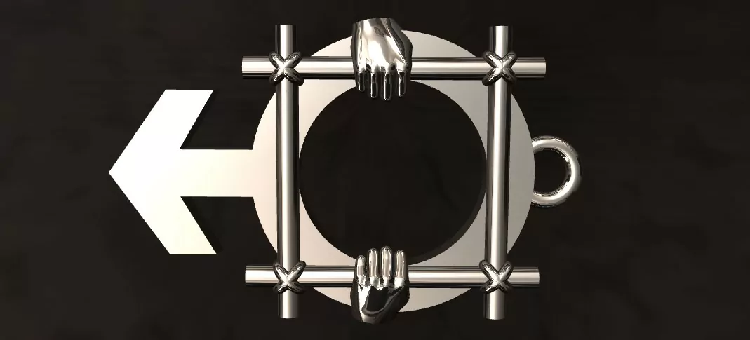 Male jailed symbol pendant erotic jewelry JewelryRider Male jailed symbol pendant - Image 7