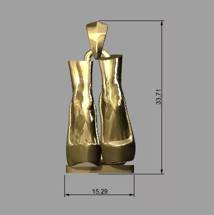 Stiletto high heels trample CBT pendant - Image 3