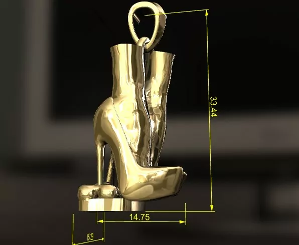 Stiletto high heels trample CBT pendant - Image 4