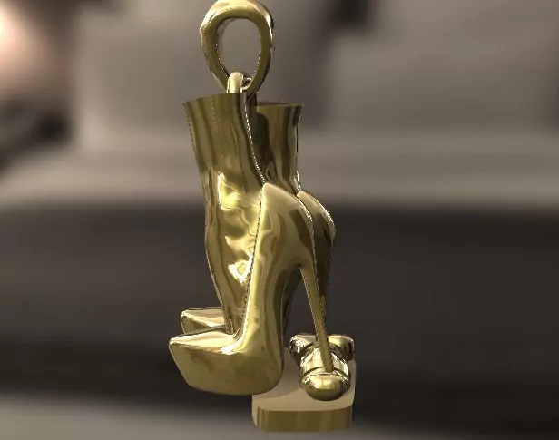 Stiletto high heels trample CBT pendant - Image 5