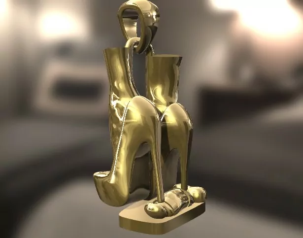 Stiletto high heels trample CBT pendant - Image 6