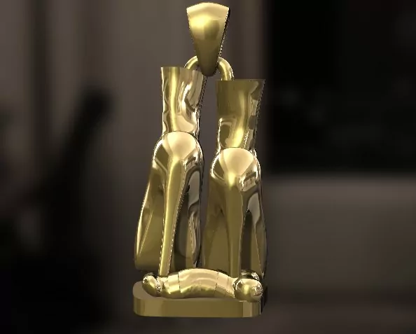 Stiletto high heels trample CBT pendant - Image 7