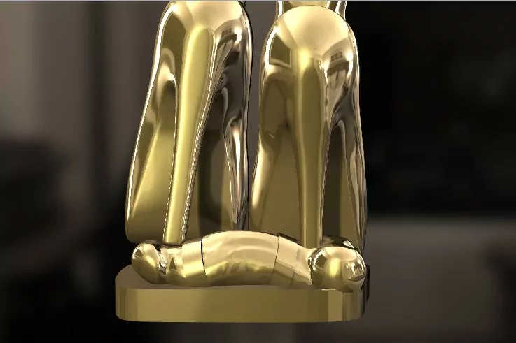 Stiletto high heels trample CBT pendant - Image 8