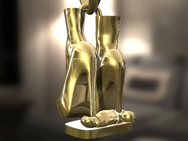 Stiletto high heels trample CBT pendant - Image 12