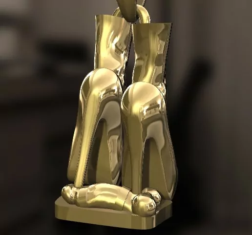 Stiletto high heels trample CBT pendant - Image 13