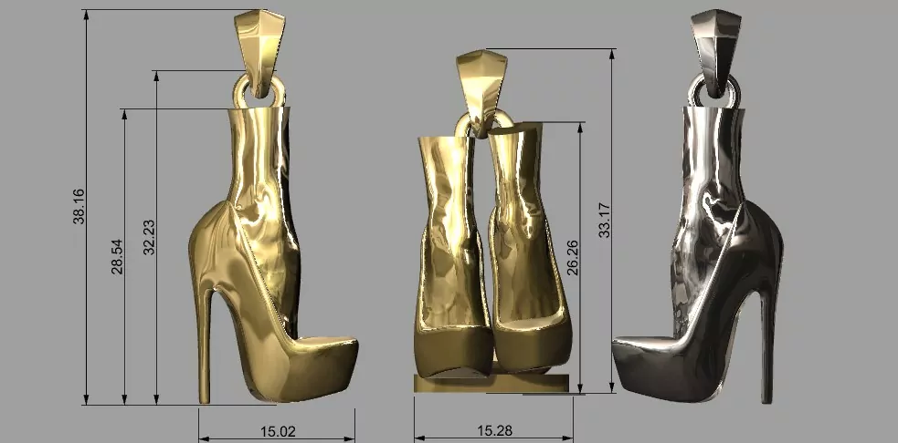 Stiletto high heels pendant - Image 6