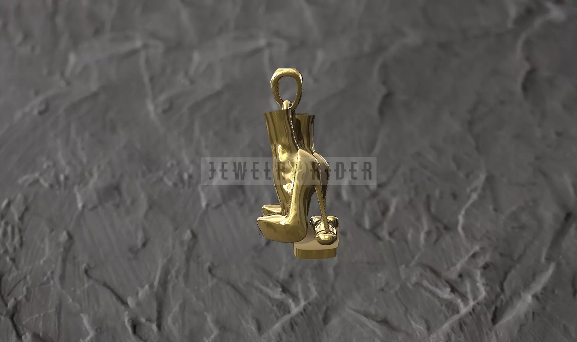 Stiletto high heels trample CBT pendant